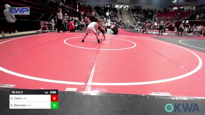 75 lbs Rr Rnd 3 - Kyce Dark, Raw Wrestling Club vs Christian Ramirez, Collinsville Cardinal Youth Wrestling