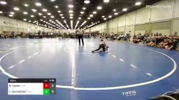 50 lbs Rr Rnd 5 - Bree Leyba, Sisters On The Mat Pink vs Lynnly Springfield, Oklahoma Supergirls