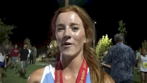 Track star Gabby Satterlee cruises to fast time (17.32), big win