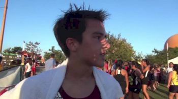 Ethan Crane (La Canada) after winning the soph boys "white" race
