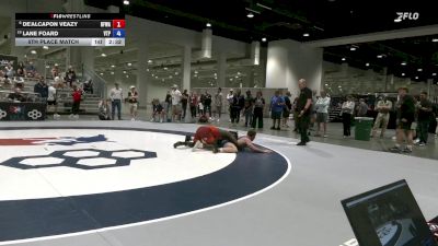 86 lbs 5th Place Match - De'Alcapon Veazy, Black Fox Wrestling Academy vs Lane Foard, VA Team Predator