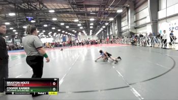 56 lbs Rd# 1 9:00am Friday - Cooper Karber, Oklahoma Outlaws Red vs Braxton Holtz, Westshore D.S