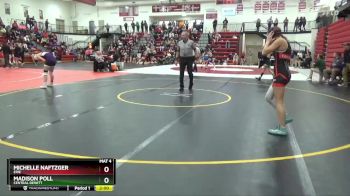 130 lbs Semifinal - Michelle Naftzger, Erie vs Madison Poll, Central DeWitt