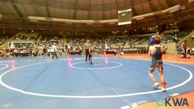 46 lbs Consi Of 32 #2 - Barrett Jones, Bridge Creek Youth Wrestling vs Fernando Cerda, OKC Saints Wrestling