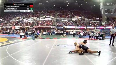 AA - 157 lbs Cons. Round 2 - Luke Widman, Missoula Sentinel vs Colten Conover, Flathead (Kalispell)