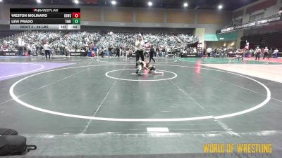 46 lbs Round Of 32 - Weston Molinaro, Rising Sun Wrestling Club vs Levi Prado, THRESHOLD WRESTLING CLUB