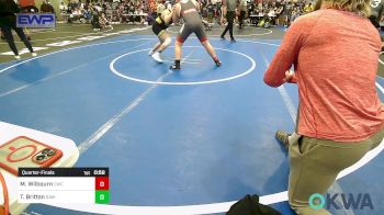 160 lbs Quarterfinal - Mac Wilbourn, Claremore Wrestling Club vs Tyler Britton, Raw Wrestling Club