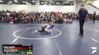 65 lbs Champ. Round 1 - Natalie Freeman, Springport Spartans vs Emma Ranger, Algonac Mat Rats