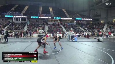 110 lbs Semifinal - Matthew Martinez, Kansas Young Guns vs Cooper Wogomon, Con-Kids