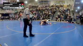145 lbs Quarterfinal - Ethan Higgins, Bethel Park vs Liam Hein, Mars