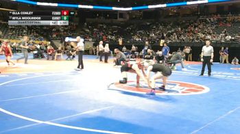 110 Class 1 lbs Quarterfinal - Myla Woolridge, Kearney vs Ella Conley, Ft. Zumwalt South