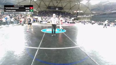 Boys 1B/2B 190 Champ. Round 2 - Kyle Brockway, Mossyrock vs Tatum Gunn, Okanogan