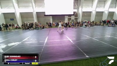 130 lbs Quarterfinal - Ruby Dominguez, CA vs Emma Corley, AZ