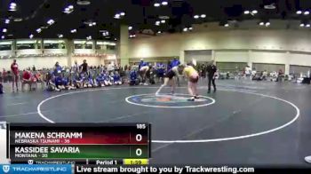 185 lbs Quarters & Wb (16 Team) - Kassidee Savaria, Montana vs Makena Schramm, Nebraska Tsunami