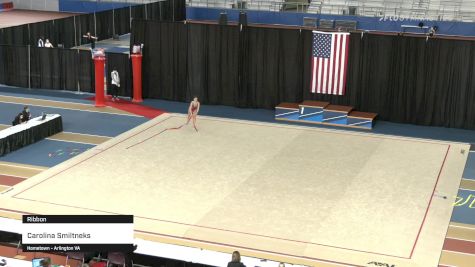 Carolina Smiltneks - Ribbon - 2021 Rhythmic Elite Qualifier