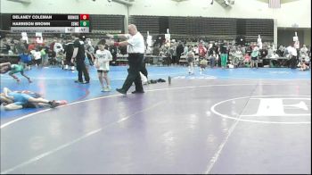 59 lbs Rr Rnd 7 - Delaney Coleman, RedNose Wrestling School - K3 vs HARRISON BROWN, South Side Wrestling Club - K3