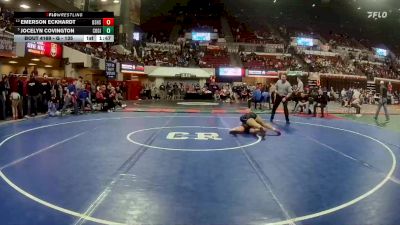 G - 135 lbs Champ. Round 2 - Jocelyn Covington, Corvallis Girls vs Emerson Eckhardt, Billings Senior High School Girls