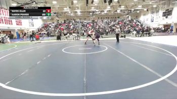 Boys 215 lbs Cons. Round 3 - Bates Ollin, San Lorenzo Valley Boys vs Aaron Peakes, Riordan&nbsp;Boys