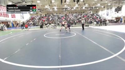 Boys 215 lbs Cons. Round 3 - Bates Ollin, San Lorenzo Valley Boys vs Aaron Peakes, Riordan&nbsp;Boys