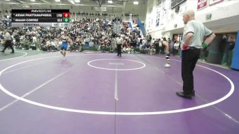 Boys 126 lbs Semifinal - Isaiah Cortez, Gilroy Boys vs Aidan Phattanaphibul, Lynbrook Boys