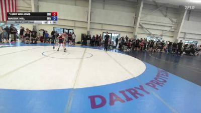 92 lbs Quarterfinal - Luke Williams, Team Prestige Wrestling vs Maddix Hill, Sanderson Wrestling Academy