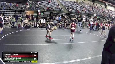 65 lbs Finals (8 Team) - Gabriel Jasso, Team USA vs Bowen Freisberg, Kansas Rattlers