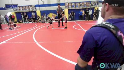 55 lbs Quarterfinal - Adam Reed, Henryetta Knights Wrestling Club vs Johnathan Sanchez, Mannford Pirate Youth Wrestling