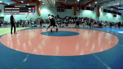 285 lbs Cons. Semi - Joshua Manning, Prince George vs Dominik Richard, Williamsburg Wrestling Club