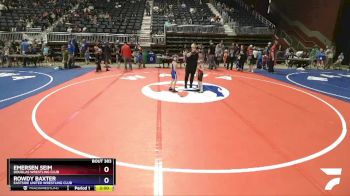 45 lbs 3rd Place Match - Emersen Seim, Douglas Wrestling Club vs Rowdy Baxter, Eastside United Wrestling Club