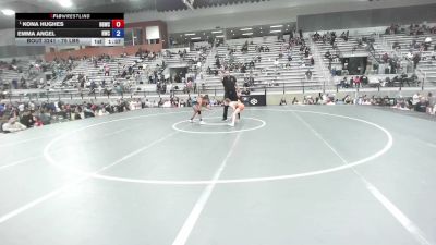 75 lbs Semis - Kona Hughes, Big Game Wrestling Club vs Emma Angel, Reign Wrestling Club