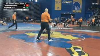 126 lbs Quarterfinal - Finnegan O`Brien, Blair Academy vs Joseph Pellicci, Paramus Catholic