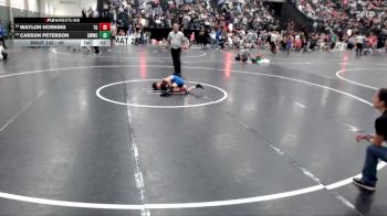 49 lbs Semifinal - Waylon Horning, Tri-State Grapplers vs Carson Peterson, Grandview Wolves Wrestling Clu