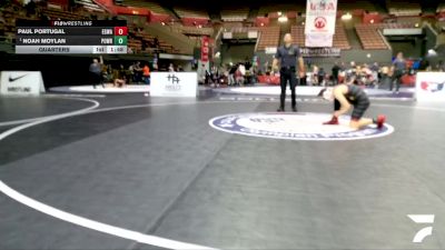 Cadet Boys Lower - 132 lbs Quarters - Jovani Sandoval vs Gauge Gregorio, Corning PAL Wrestling