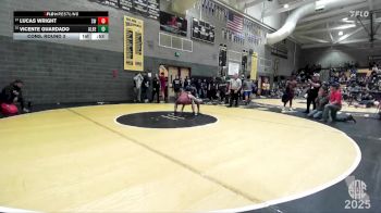 168 lbs Cons. Round 3 - Lucas Wright, Spartans Wrestling vs Vicente Guardado, La Joya