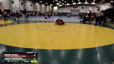 165 lbs Cons. Round 4 - Samuel Ramos, Colorado State University - Pueblo vs Aaron Concepcion, Colorado State University - Pueblo