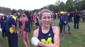 Michigan's Erin Finn after Louisville win and not being distracted