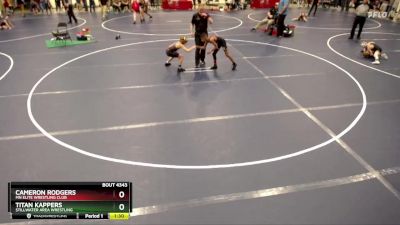 74 lbs Semifinal - Cameron Rodgers, MN Elite Wrestling Club vs Titan Kappers, Stillwater Area Wrestling