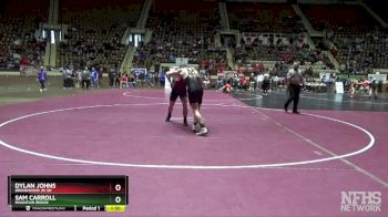 6A 190 lbs Champ. Round 1 - Sam Carroll, Mountain Brook vs Dylan Johns, Brookwood Jr-Sr