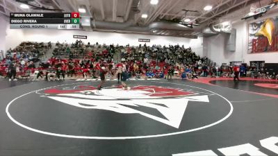 165 lbs Cons. Round 1 - Muna Olawale, Lutheran vs Diego Rivera, Overland