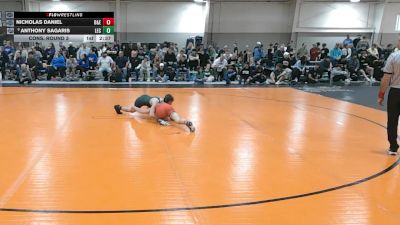 133 lbs Cons. Round 3 - Nicholas Daniel, Davis & Elkins vs Anthony Sagaris, Lake Erie