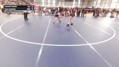 120 lbs Cons. Sub-quarters - Araceli Nunez, Team Takedown vs Maci Benson, Cheney Blackhawk Wrestling Club