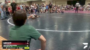 65 lbs Semis & Wb (16 Team) - Luke Blair, SVRWC Black vs Bolton Finlayson, Gulf Coast WC