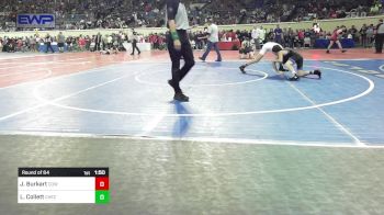 84 lbs Round Of 64 - Jericho Burkart, Coweta vs Lane Collett, Checotah Matcats