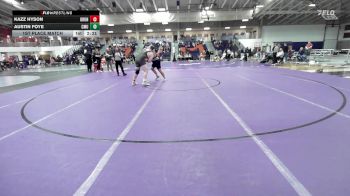 285 lbs 1st Place Match - Kazz Hyson, Graceland University vs Austin Foye, Central Methodist