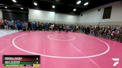 41-42 lbs Round 1 - Keira McAdams, Amped Wrestling Club vs Jeremiah Aranda, Texas Wrestling Academy