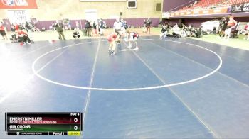 148 lbs Quarterfinal - Emersyn Miller, Poynette Panther Youth Wrestling vs Gia Coons, California