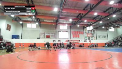 175 lbs Semifinal - Isaiah Bush, Belleville (West) vs George Ostrom, Edwardsville (H.S.)