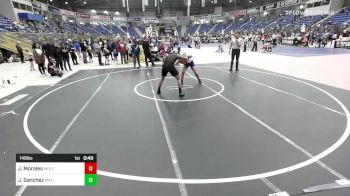 149 lbs Consolation - Jesus Morales, WolfPack Wr Ac vs John Sanchez, Malicious Grounds