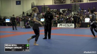 Monique Carvalho vs Megan Nevill 2015 IBJJF Pan No-Gi Final