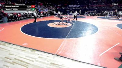 1A 120 lbs Cons. Round 2 - Barret Speck, Glasford (Illini Bluffs) vs Brady Mouser, LeRoy